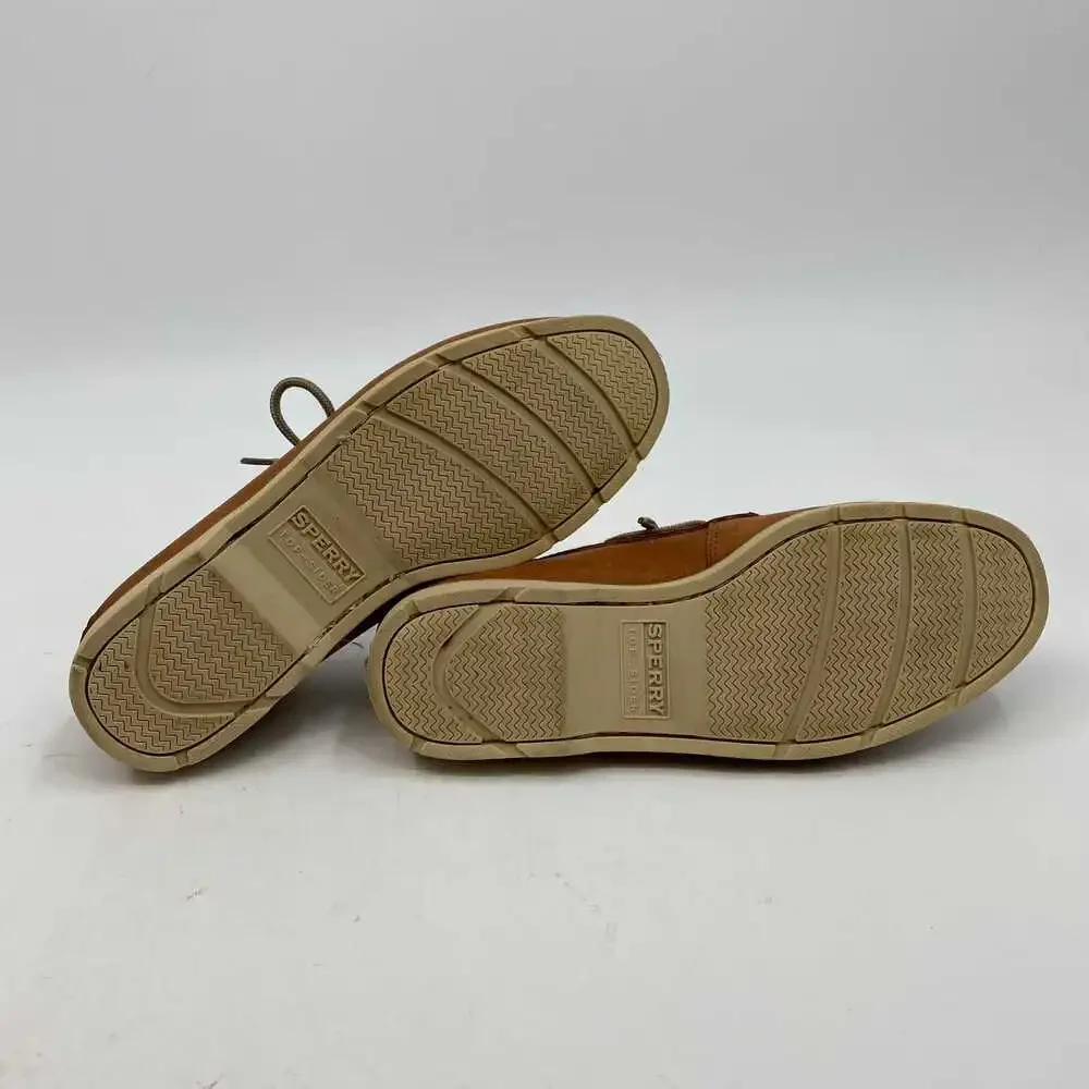 Sperry Brown Leather Lace-Up Boat Shoes | Men’s Size 10